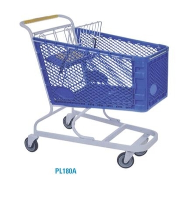 Unfolding PL180A Reusable Eco Friendly Cheap All Plastic Supermarket Shopping Trolley Easily And Safely Your Groceries From Your Trolley