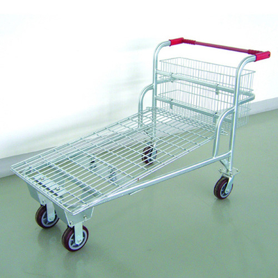 Durable Heavy Duty 500kgs Metal Warehouse Trolley With Heavy Capacity
