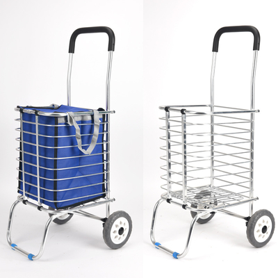35L Metal German Wholesale Supermarket Collapsible Folding Shopping Trolley