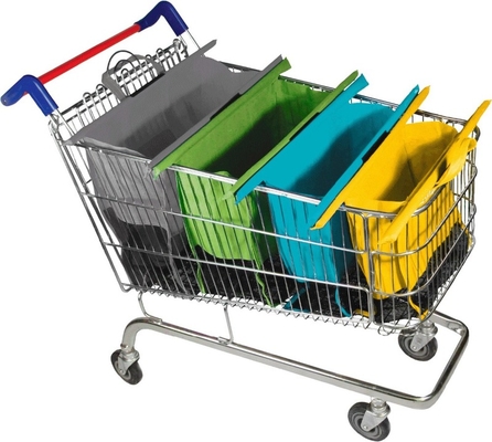 100% Eco-friendly 4 Kinds Reusable Supermarket Trolley Shopping Bag Systems