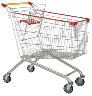 Durable 180L Wholesales Supermarket Grocery Trolley Deployment Cart With Manufacturer