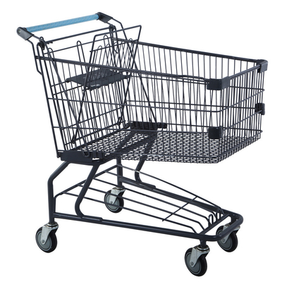 Good Quality Folding American Style Supermarket Trolley Mental Shopping Trolleys With Seat
